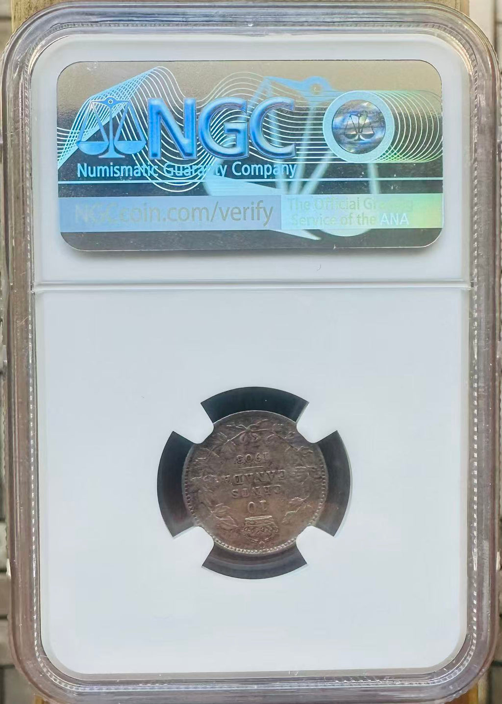 Canada 1903 Silver 10 Cents NGC VF-35