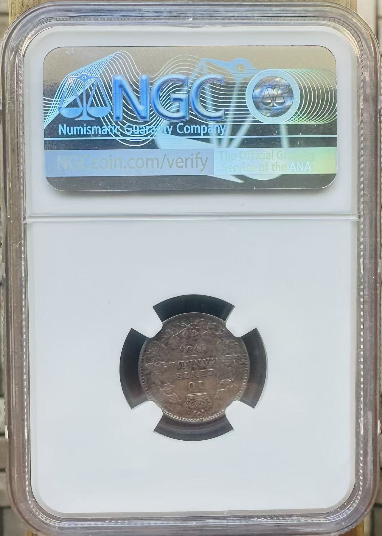 Canada 1903 Silver 10 Cents NGC VF-35