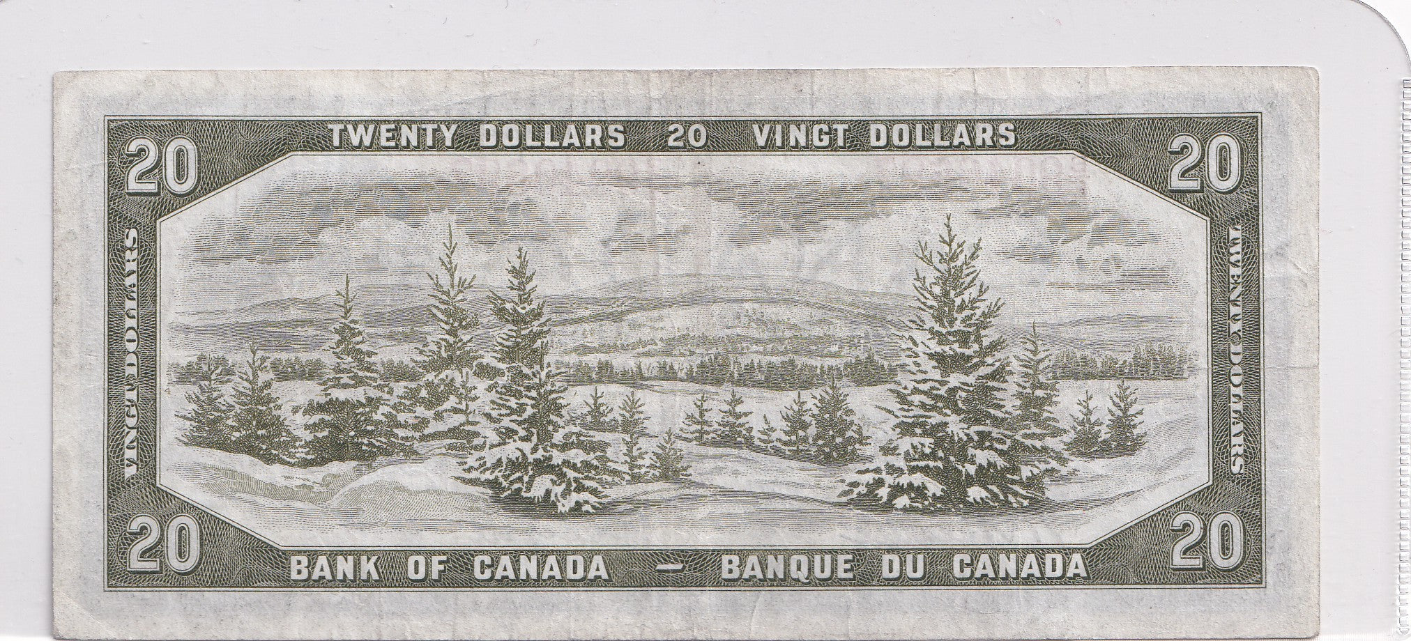 $20 1954 Bank of Canada Note Devil Face B/E Beattie-Coyne, VF