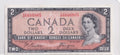 $2 1954 Bank of Canada Note Devil Face F/B Beattie-Coyne, VF