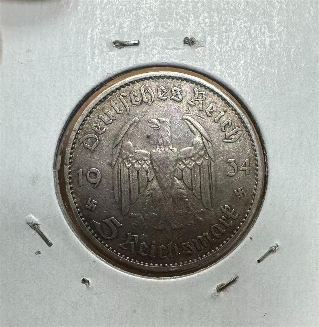 Germany 1934A Pre WW2- Third Reich Nazi 5 Reichsmark