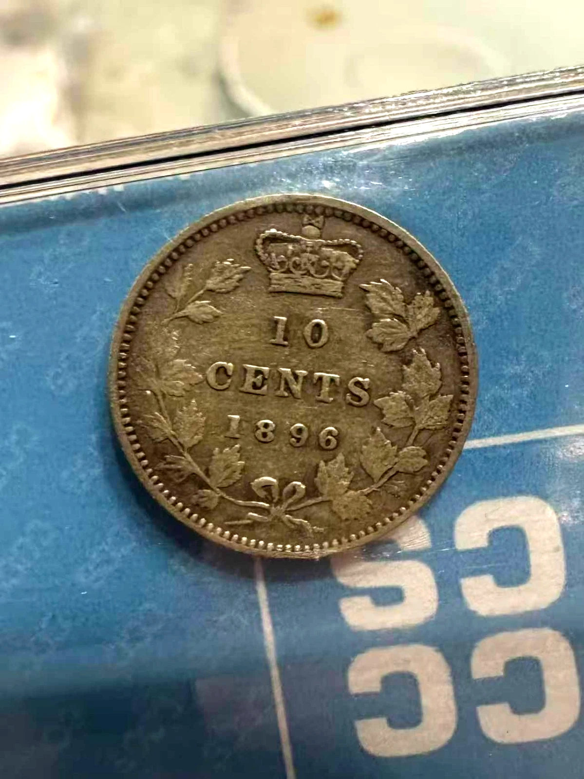 Canada 1896 Queen Victoria 10 Cents CCCS VF-20 Obv.6