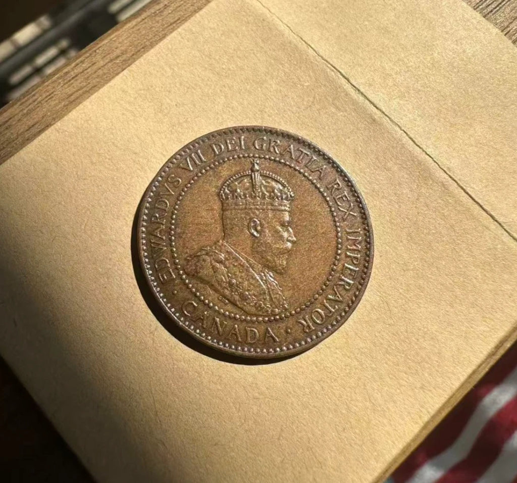 High Grade Canada 1906 Large Penny 1 Cent King Edward Coin