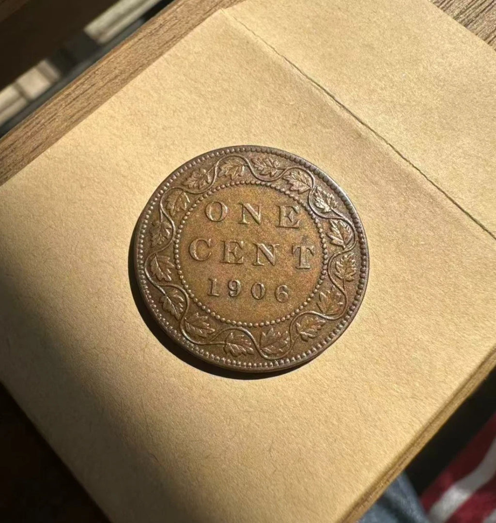 High Grade Canada 1906 Large Penny 1 Cent King Edward Coin