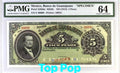 Mexico Banco de Guanajuato 5 Pesos ND 1914 Specimen PMG 64 Top Pop