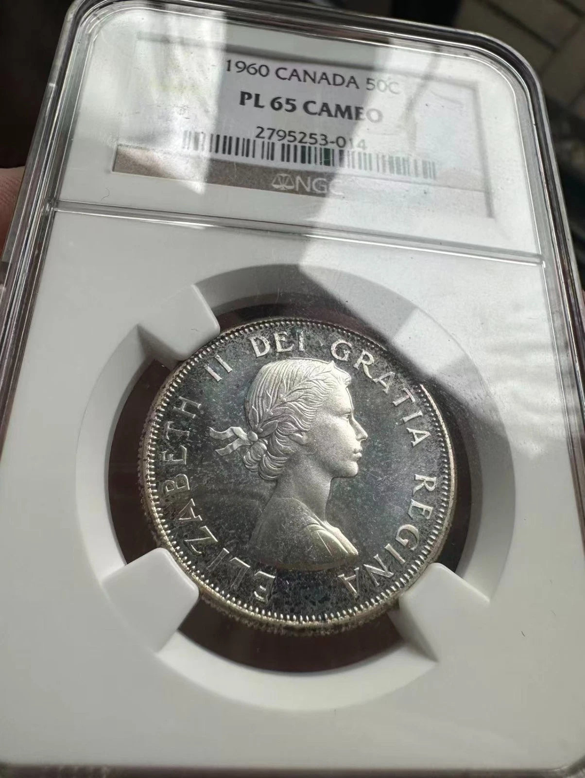 Canada 1960 Silver 50 Cents/ Half Dollar NGC PL 65 Cameo