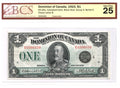Dominion Of Canada 1923 $1 Dollar Banknote BCS VF25 Black Seal Group4 DC-25o